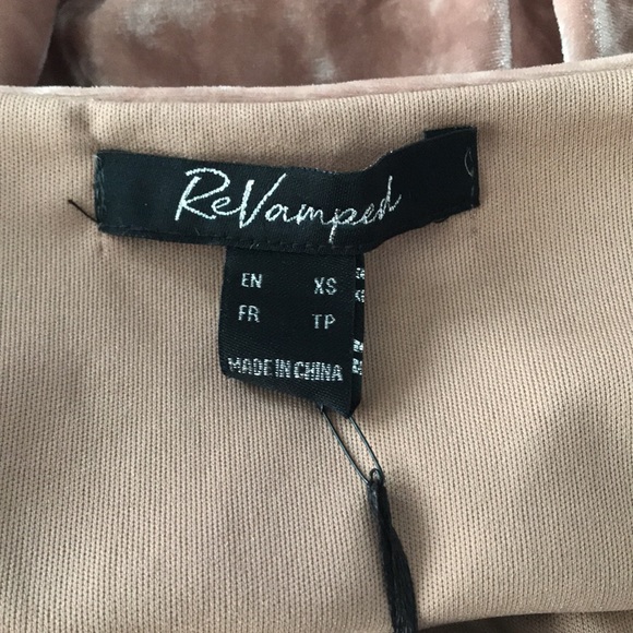 ✨Sold✨Revamped Crushed Velvet Fit & Flare Mini Dress  Extra Small New With Tag - Picture 11 of 12